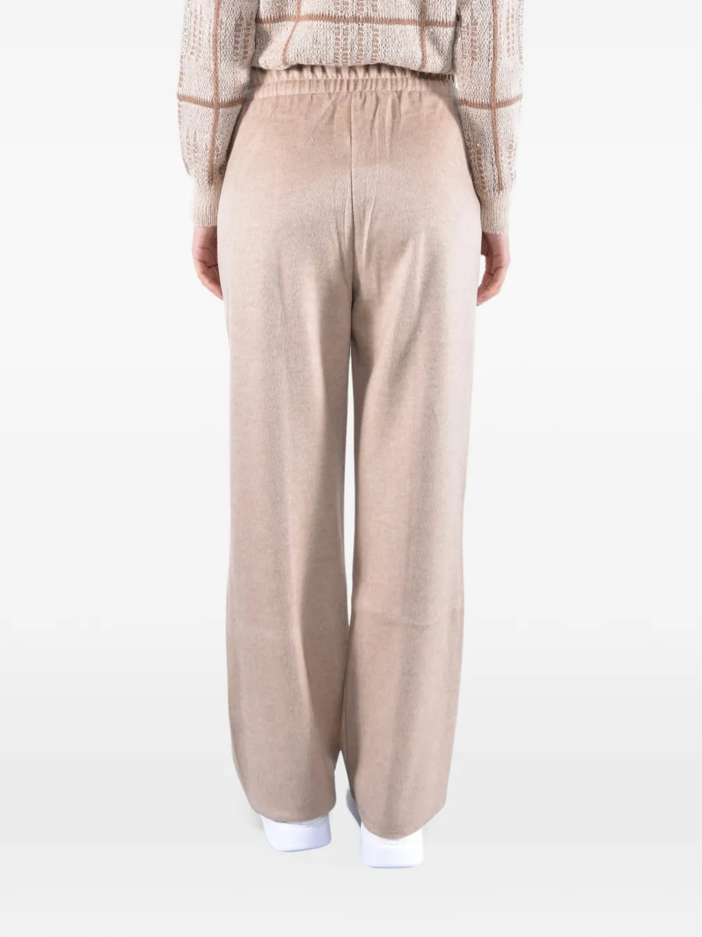 Weekend Max Mara drawstring wide-leg trousers Beige