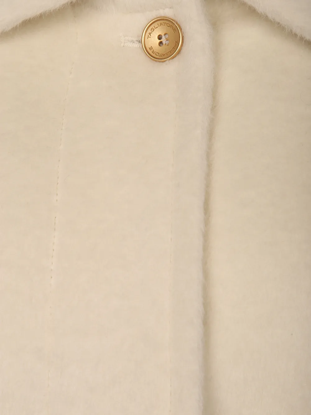 Tagliatore button-fastening collar coat Beige
