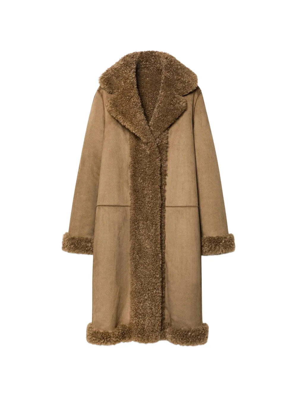 RRD faux-fur long-sleeve jacket - Toni neutri