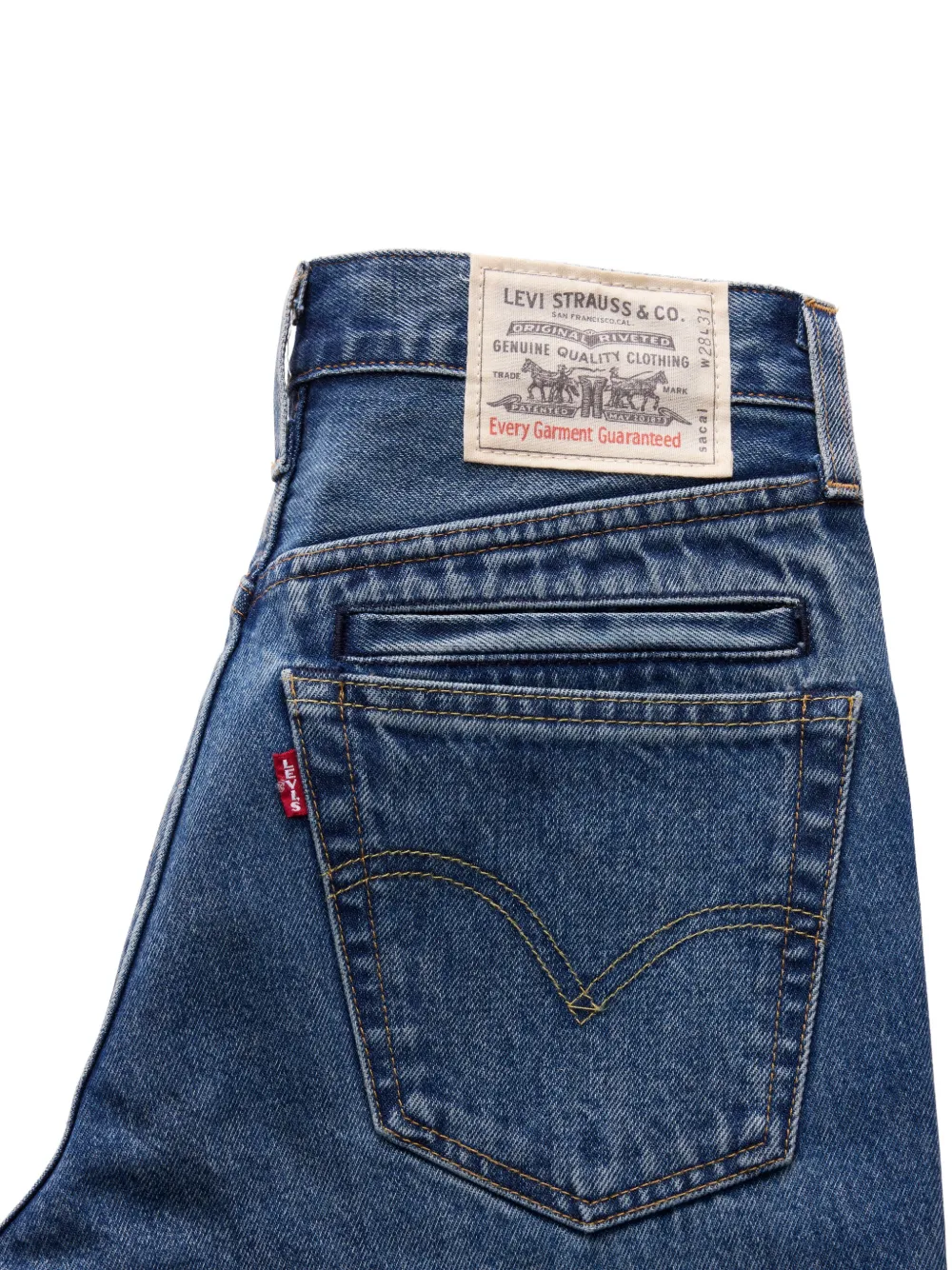 sacai x Levi´s belted flared jeans Blauw