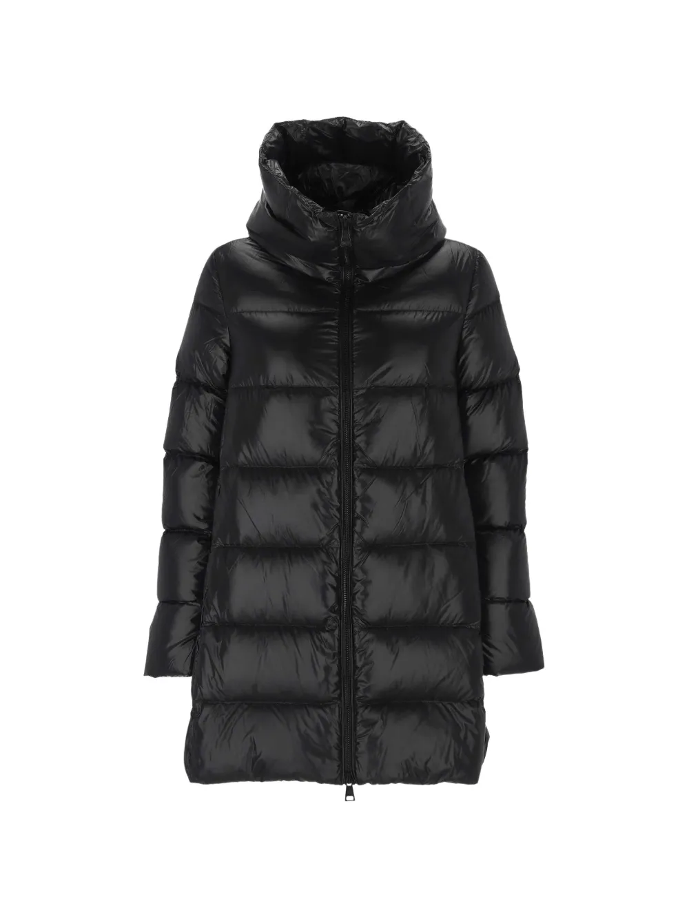 EMMA E GAIA quilted hooded jacket - Schwarz