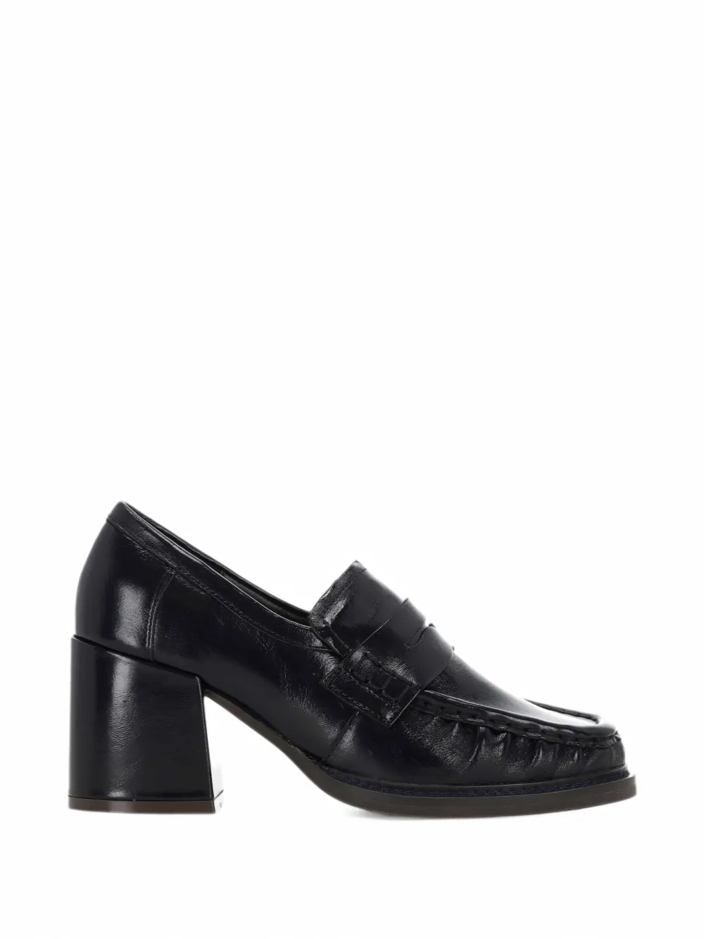 Bruno Premi strap-detail block-heel loafers - Blu