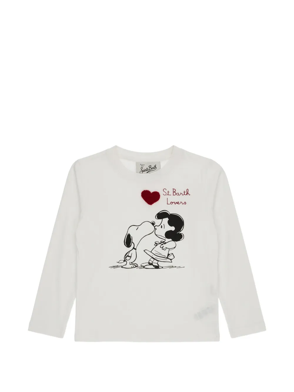 MC2 Saint Barth graphic-print long-sleeve T-shirt Wit