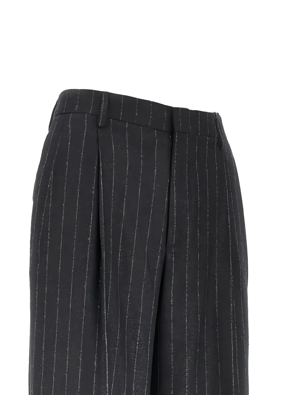 Tagliatore pinstripe-print pleated trousers Grijs