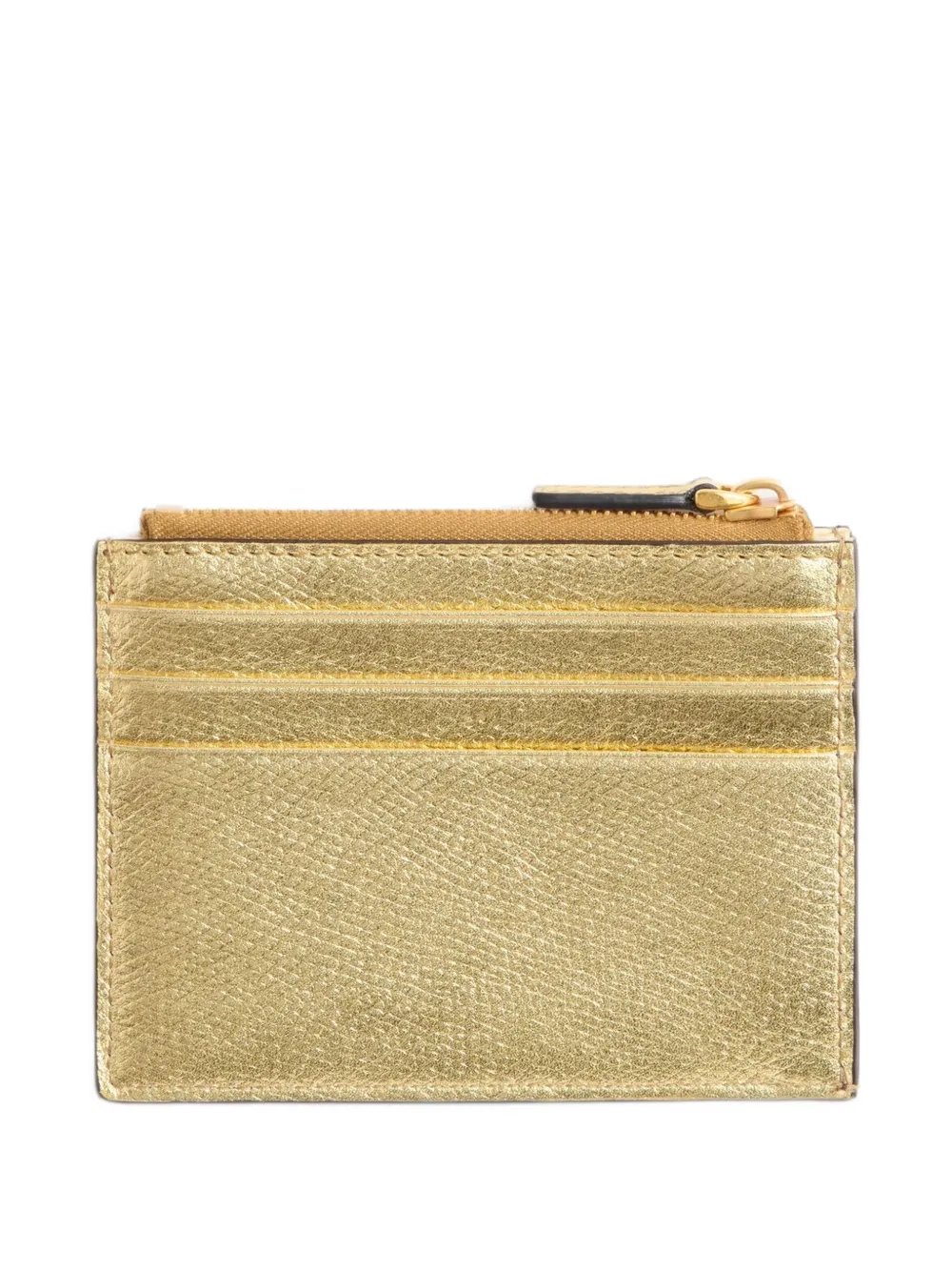 Valentino Garavani VLogo Signature leather cardholder Goud