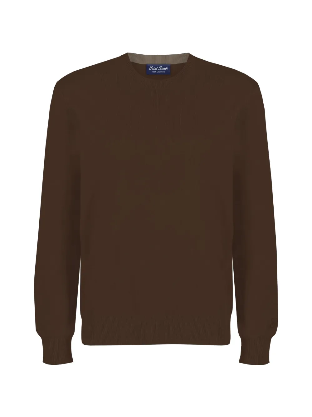 MC2 Saint Barth crewneck Regent in brown cashmere Bruin