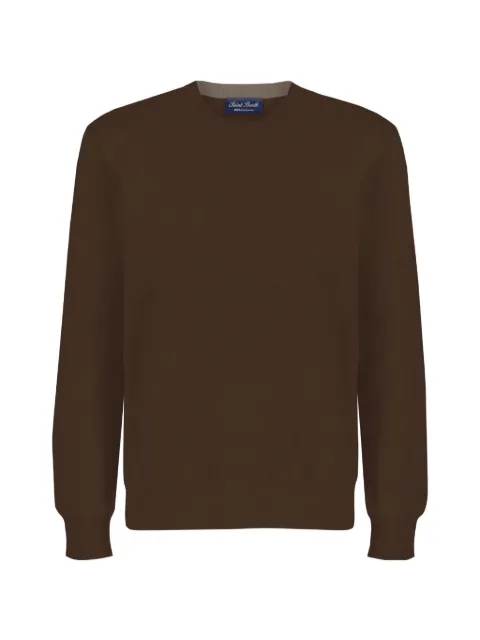 MC2 Saint Barth crewneck Regent in brown cashmere