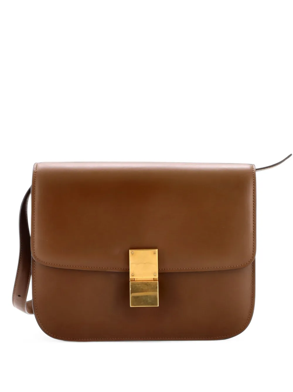 Celine Pre-Owned Classic Box Bag Smooth Leather Medium crossbody bag - Brown