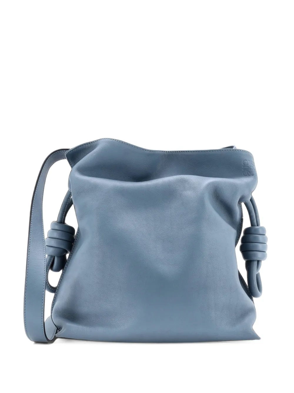 Loewe Pre-Owned Flamenco Knot Bag Leather Medium shoulder bag - Blau