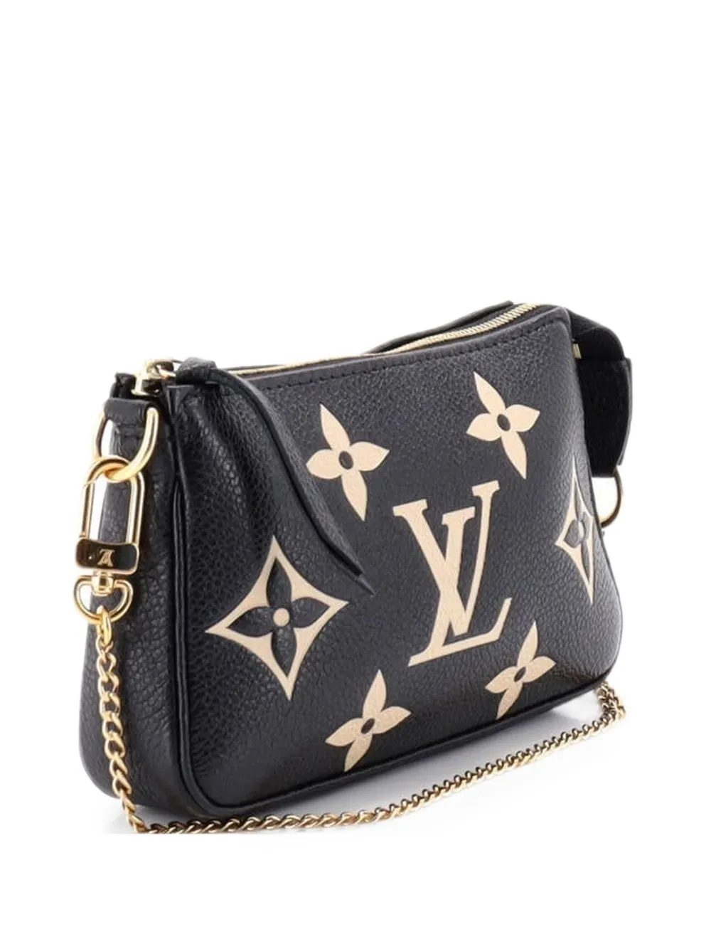 Louis Vuitton Pre-Owned Pochette Accessoires Bicolor Monogram Empreinte Giant Mini clutch bag - Noir