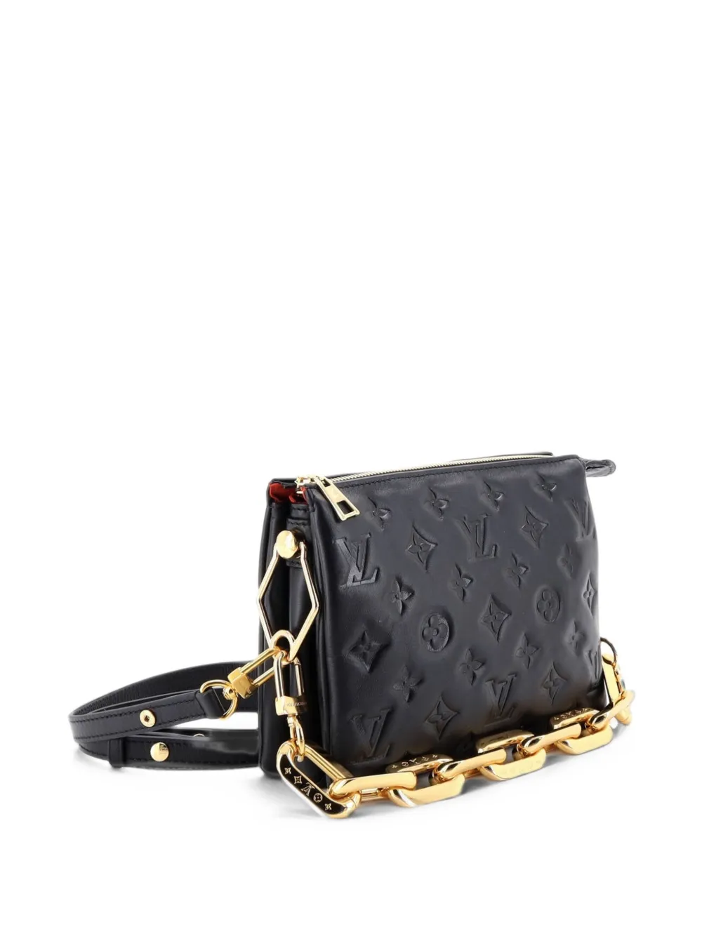 Louis Vuitton Pre-Owned Coussin Bag Monogram Embossed Lambskin PM crossbody bag - Nero