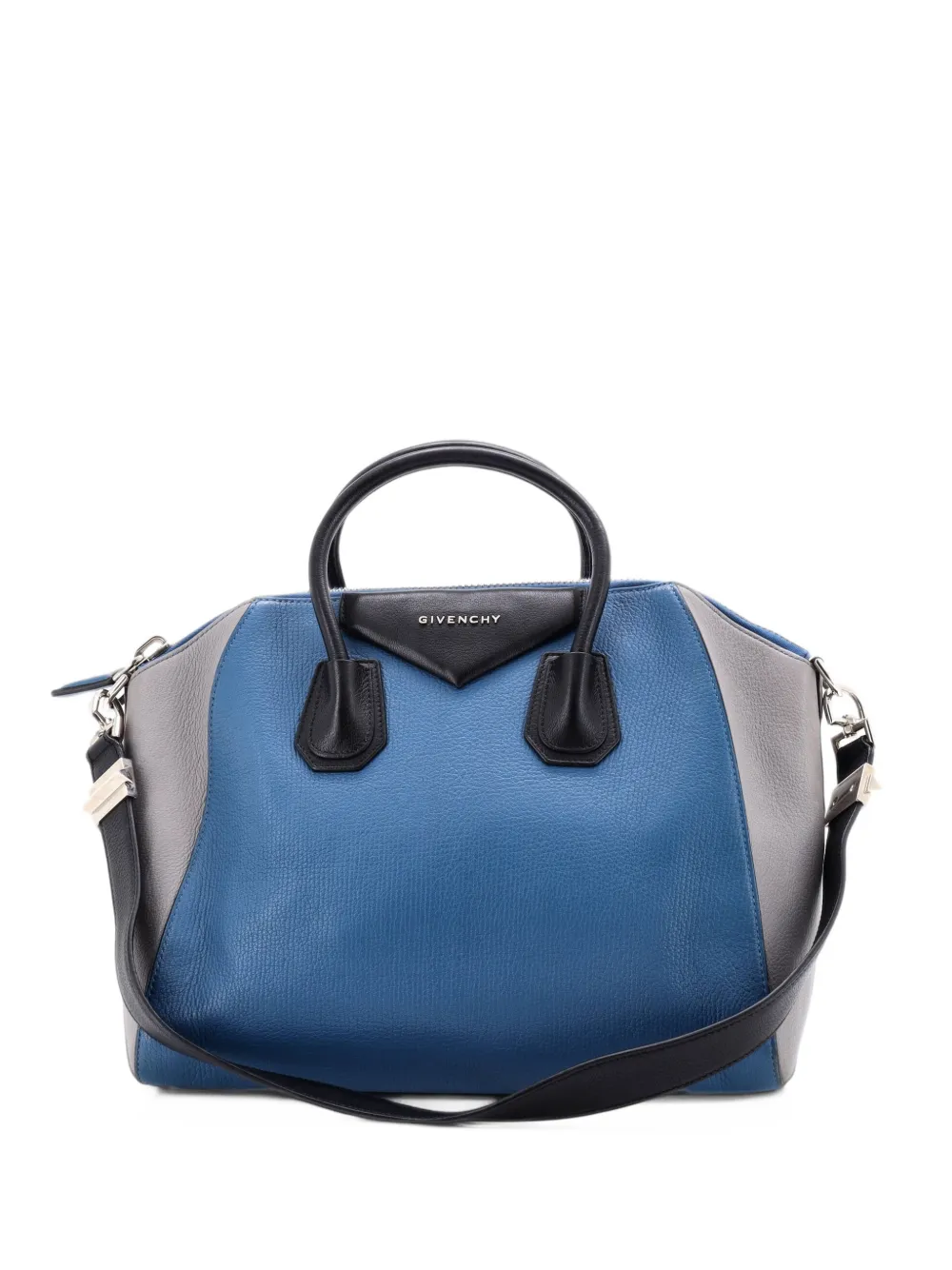 Givenchy Pre-Owned Mittelgroße Tricolor Antigona Satchel-Tasche - Blau