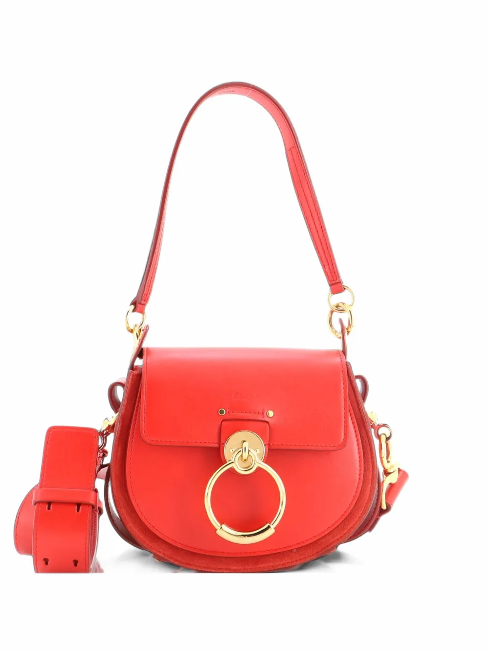 Chloé Pre-Owned Tess Bag Leather Small shoulder bag - Rot
