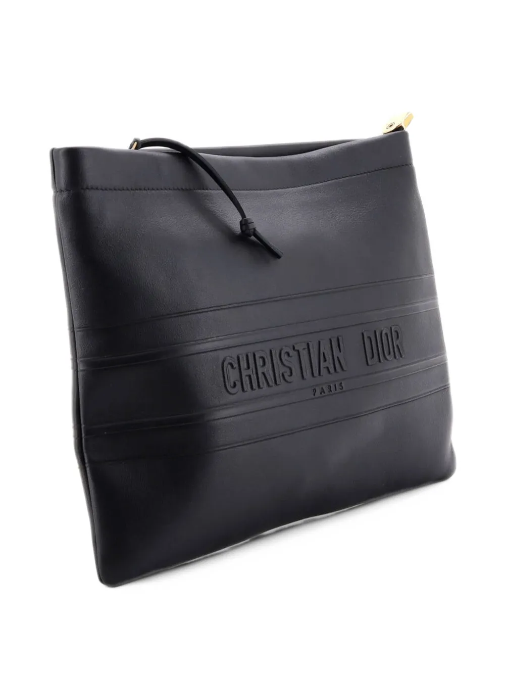 Christian Dior Pre-Owned DiorDouble Zip Leather Medium pouch - Schwarz