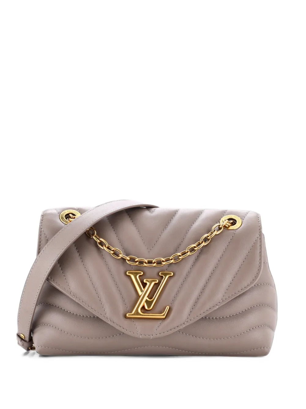 Louis Vuitton Pre-Owned New Wave Chain Bag NM Quilted Leather MM crossbody bag - Nude