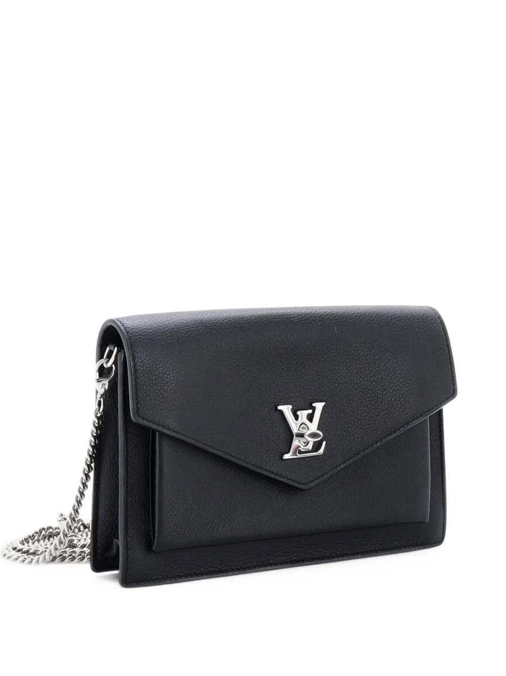 Louis Vuitton Pre-Owned Mylockme Chain Pochette Leather clutch bag - Nero