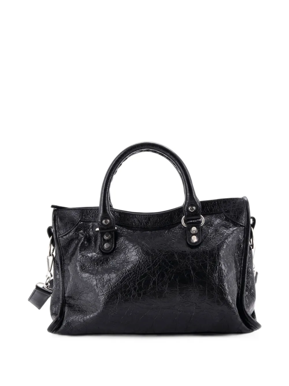 Balenciaga Pre-Owned City Classic Studs Bag Leather Small satchel - Black