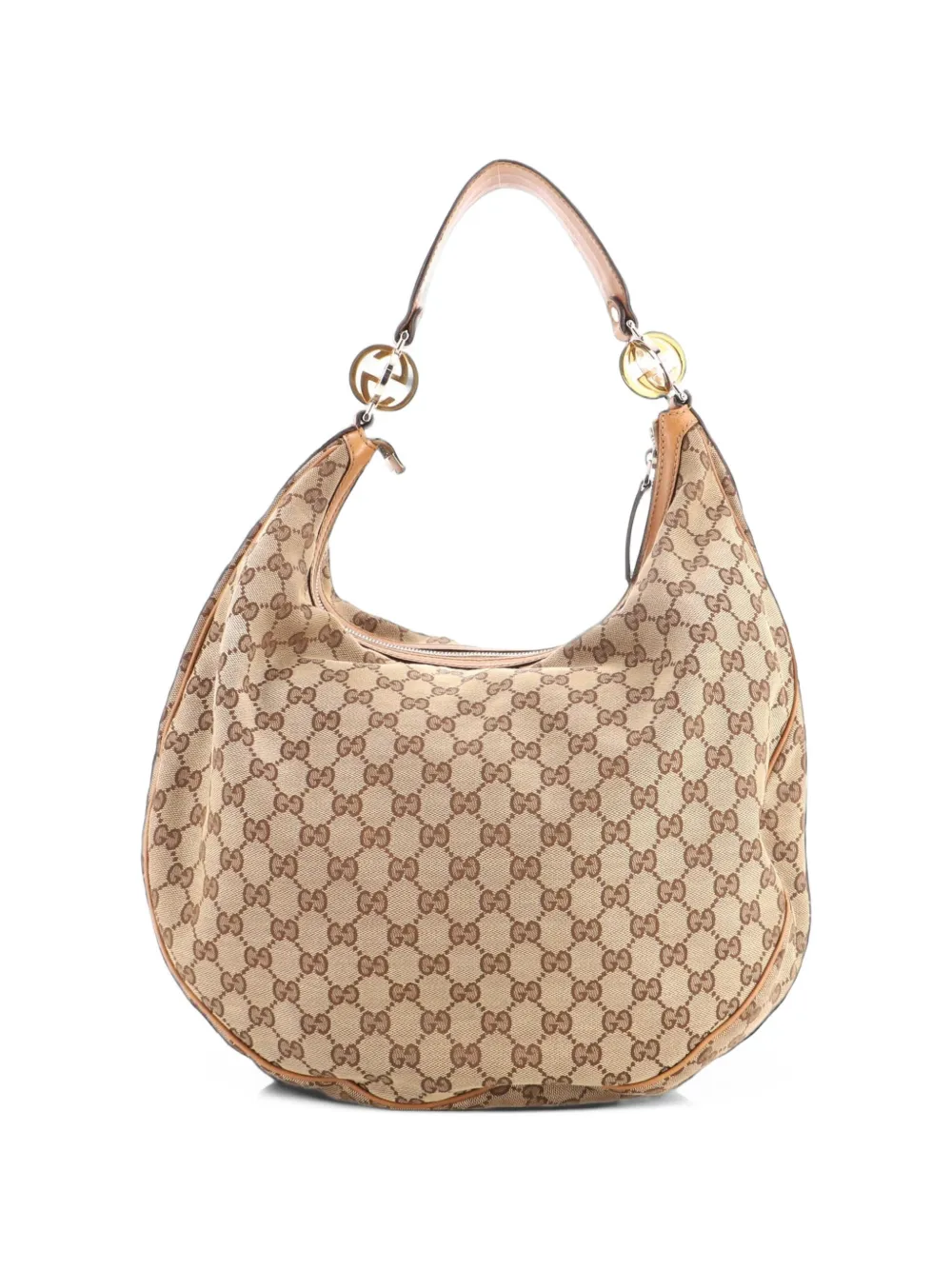 Gucci Pre-Owned Twins GG Canvas Large hobo bag - Braun