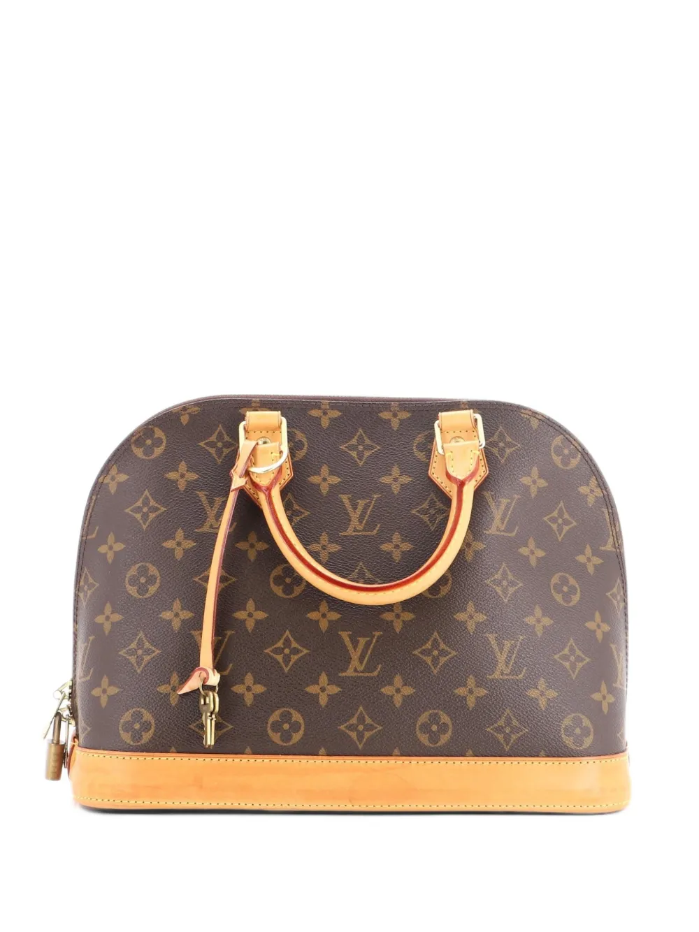 Louis Vuitton Pre-Owned Alma PM Satchel-Tasche aus Canvas mit Monogramm - Braun