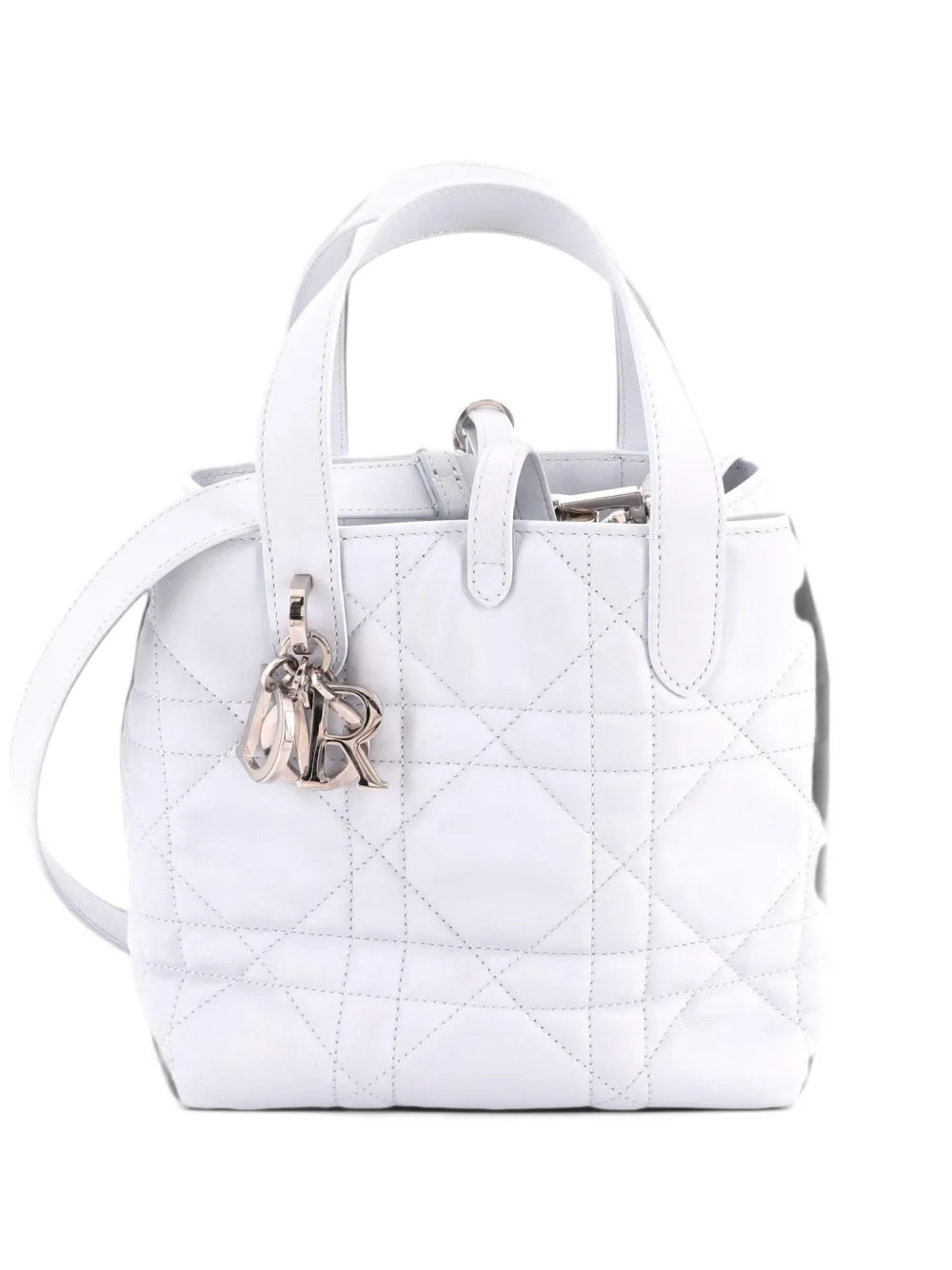 Christian Dior Pre-Owned Toujours Vertical Macrocannage Quilt Calfskin Small tote bag - Blau