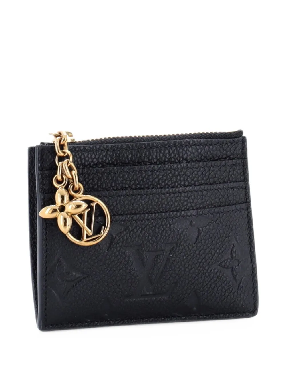 Louis Vuitton Pre-Owned Flora Monogram Empreinte Leather card holder - Schwarz
