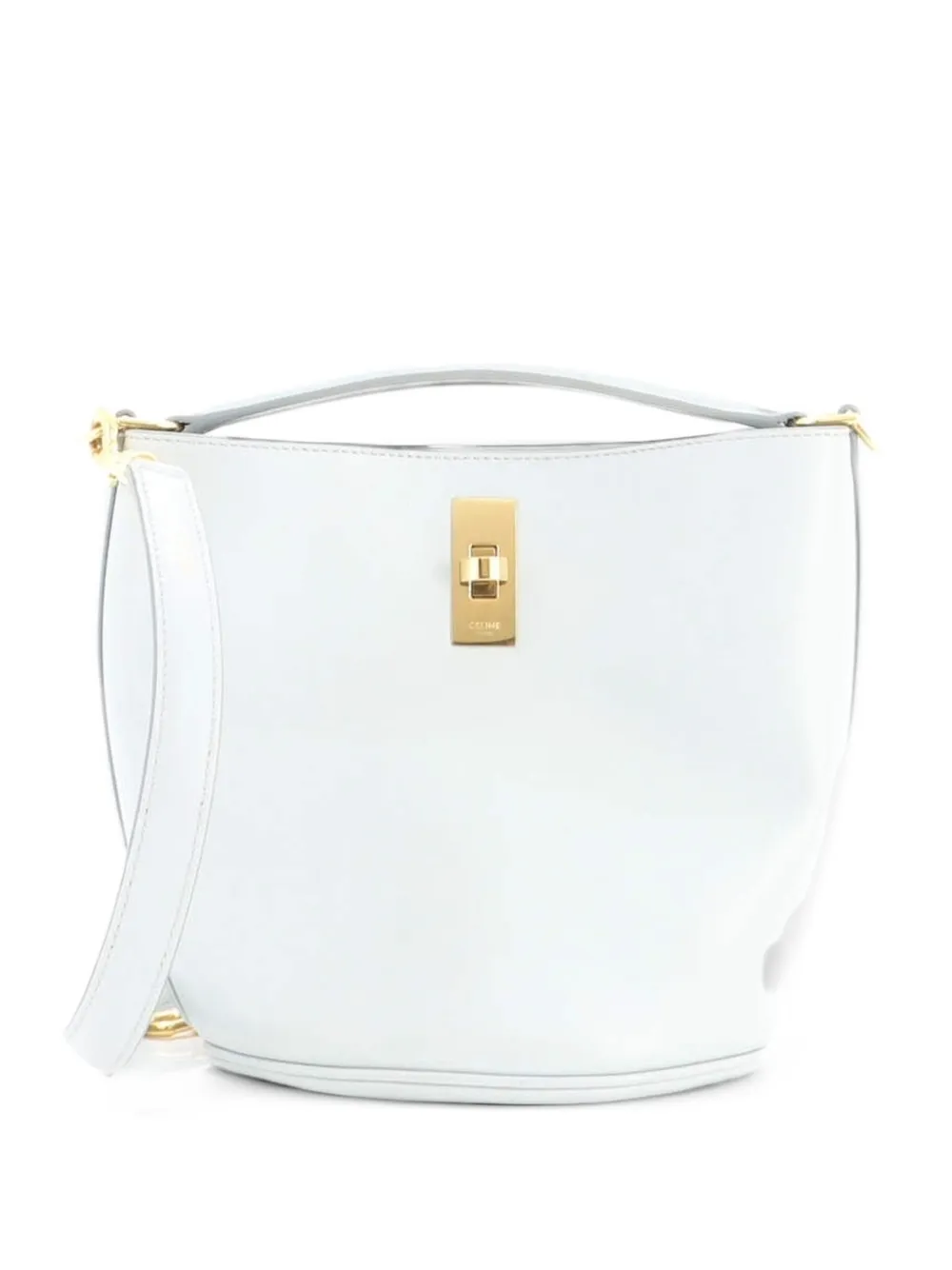 Celine Pre-Owned 16 Bag Leather Teen bucket bag - Blau