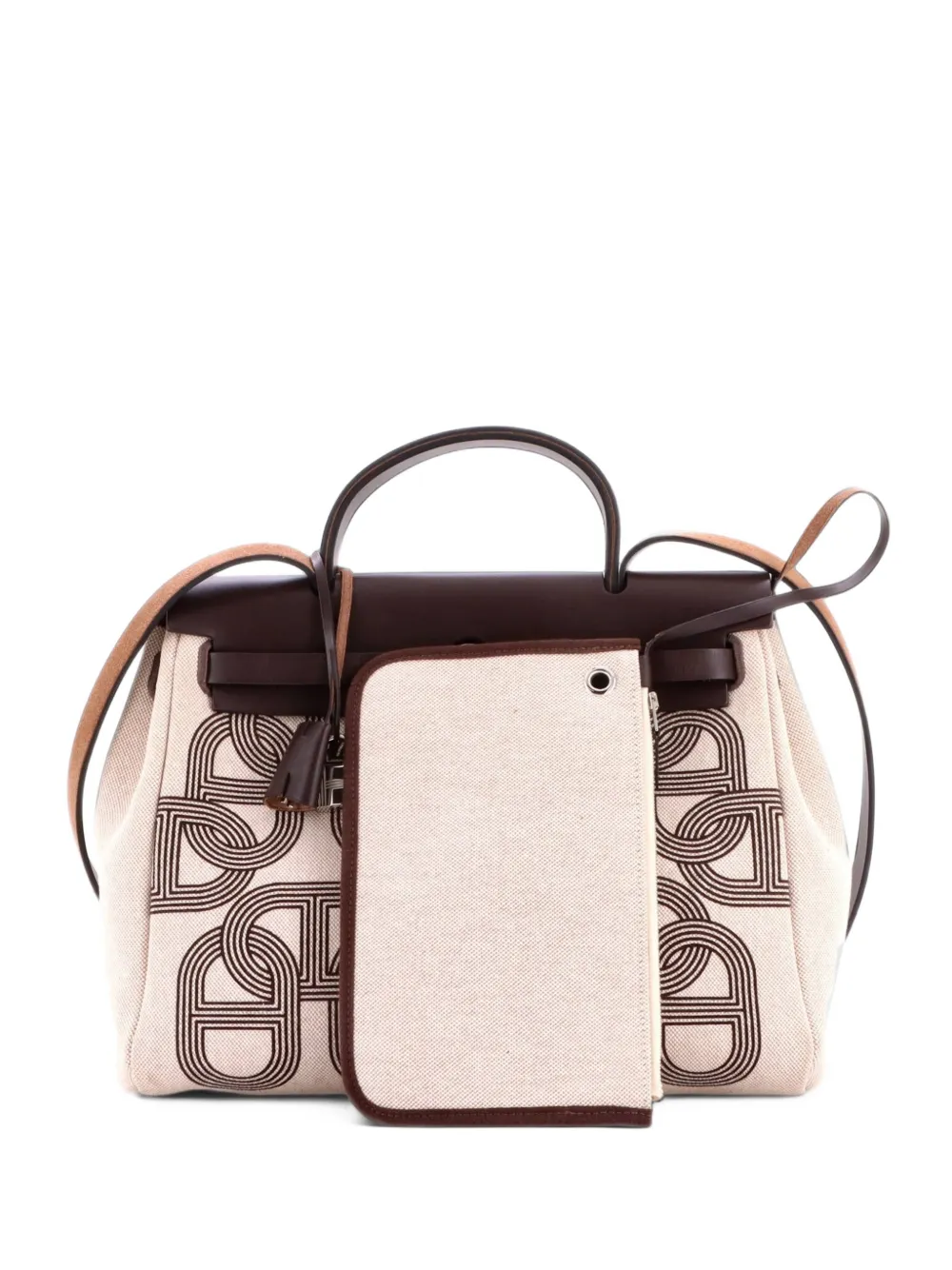 Hermès Pre-Owned Herbag Zip Circuit 24 Vache Hunter and Leather 31 satchel - Braun