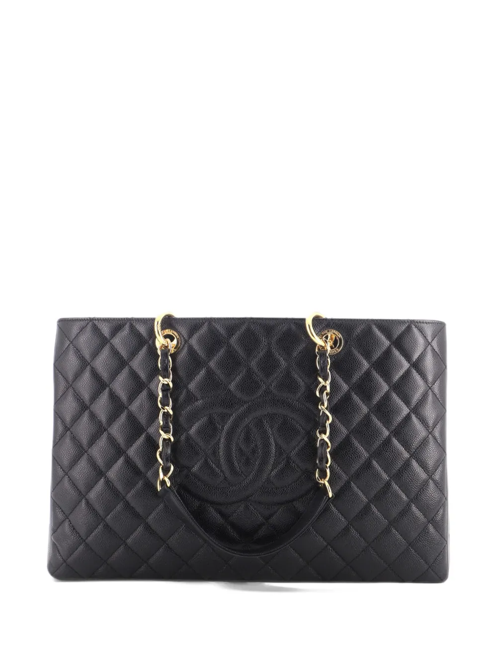 CHANEL Pre-Owned Grand Shopping Quilted Caviar XL tote bag - Black