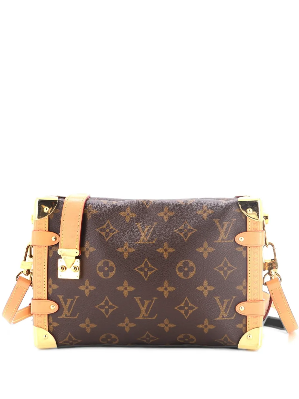 Louis Vuitton Pre-Owned Side Trunk Handbag Monogram Canvas MM satchel - Marrone
