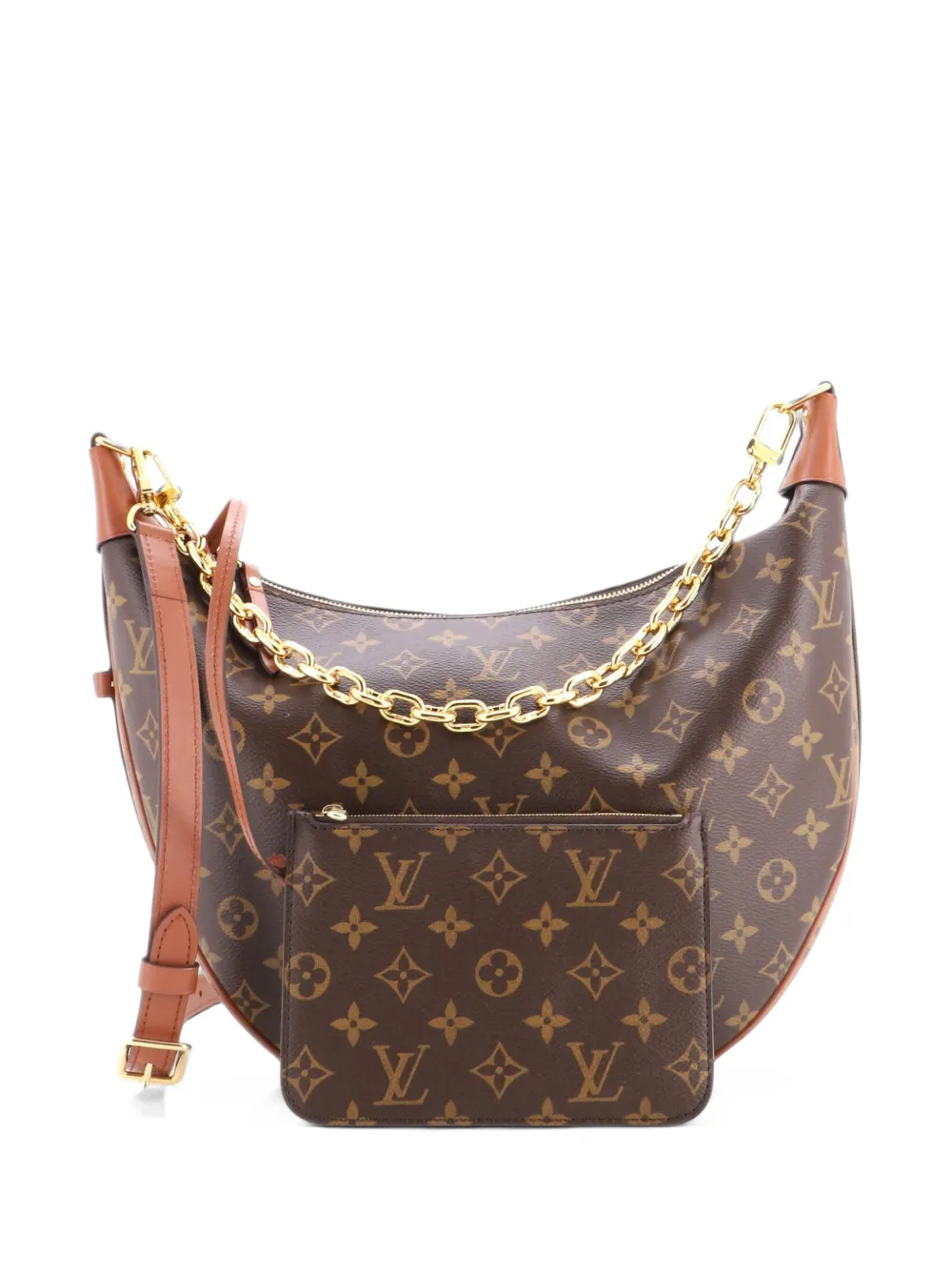 Louis Vuitton Pre-Owned Loop Reverse Monogram Canvas-Tasche - Braun
