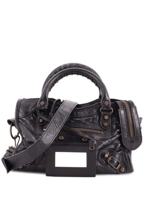 Balenciaga Pre-Owned City Classic Studs Bag Leather Mini satchel