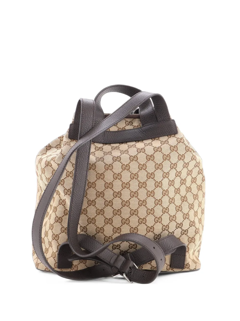 Gucci Pre-Owned Drawstring GG Canvas Medium backpack - Brown