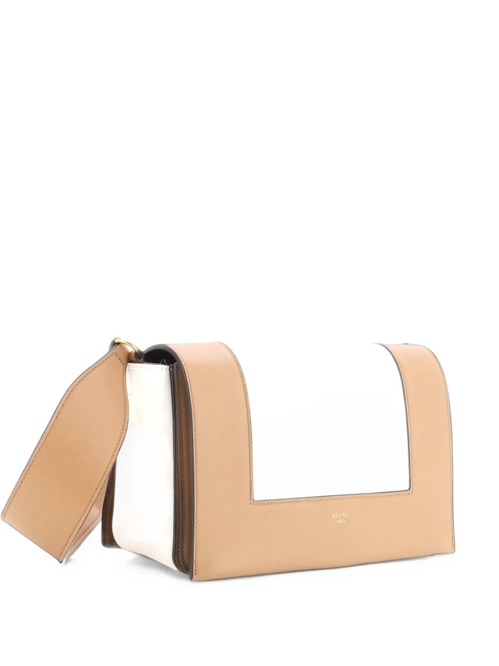 Celine Pre-Owned Frame Leather Medium shoulder bag - Braun