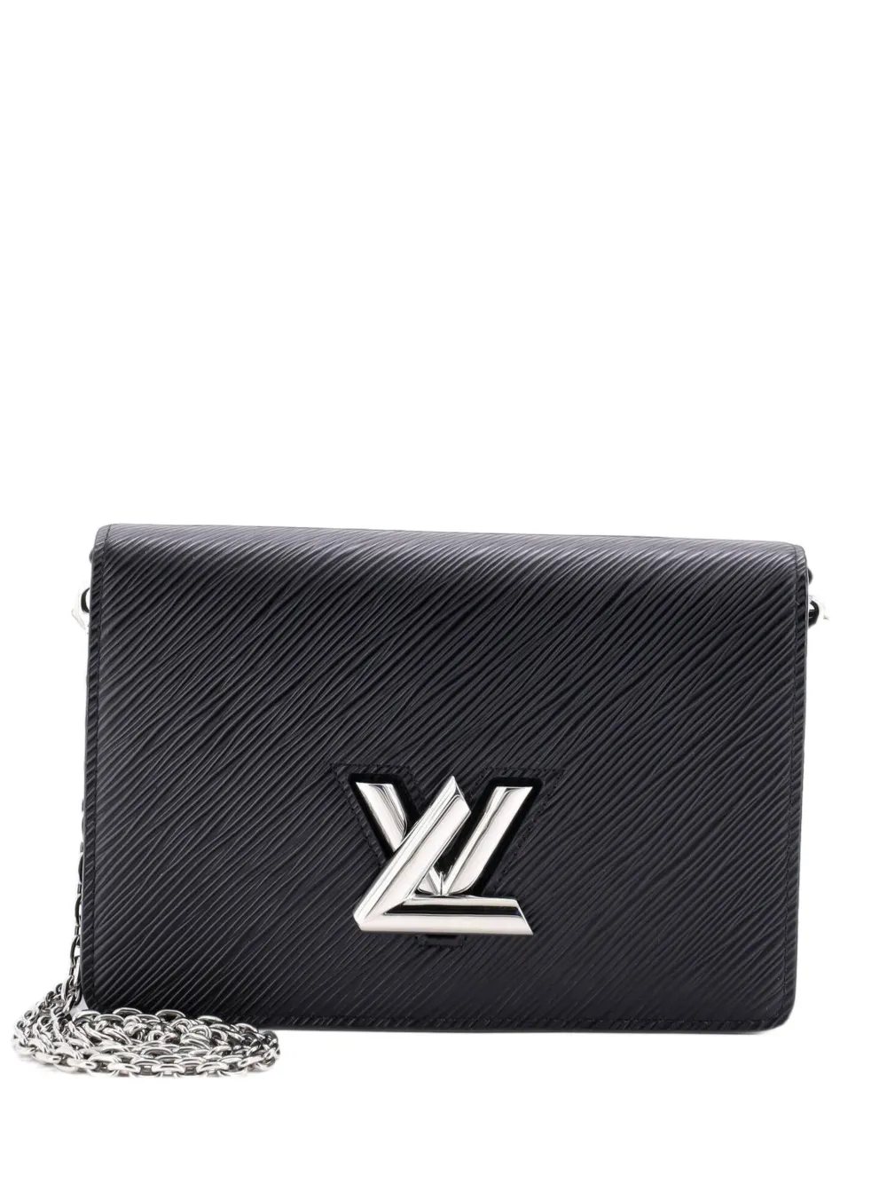 Louis Vuitton Pre-Owned Twist Belt Wallet on Chain Epi Leather crossbody bag in Black