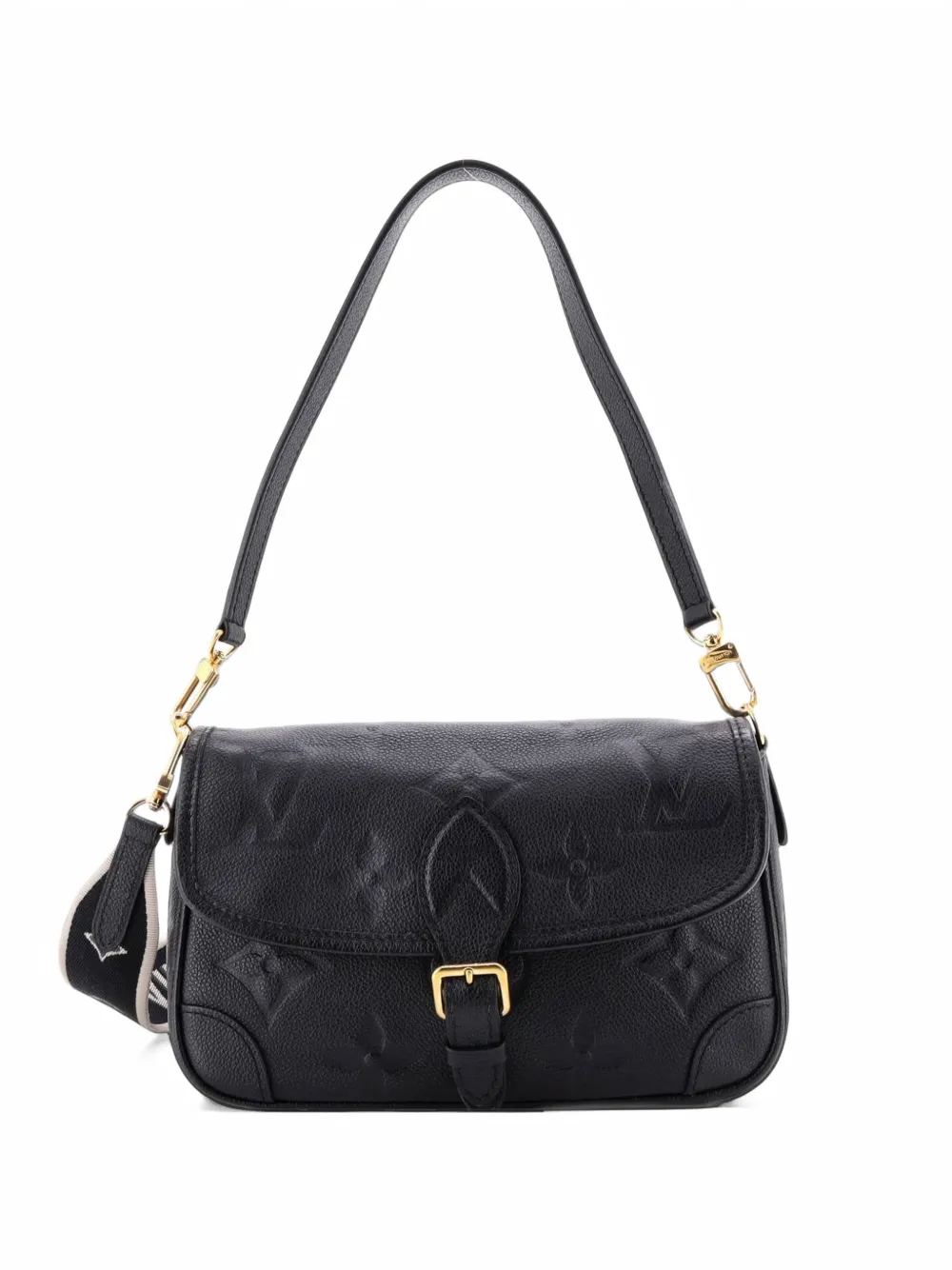 Louis Vuitton Pre-Owned Diane NM Handbag Monogram Empreinte Giant shoulder bag - Black