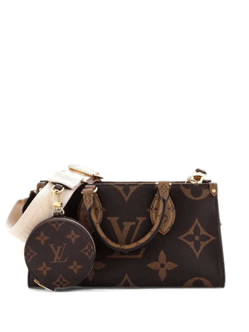 Louis Vuitton Pre-Owned OnTheGo Tote Reverse Monogram Giant East West shoulder bag - Marrone
