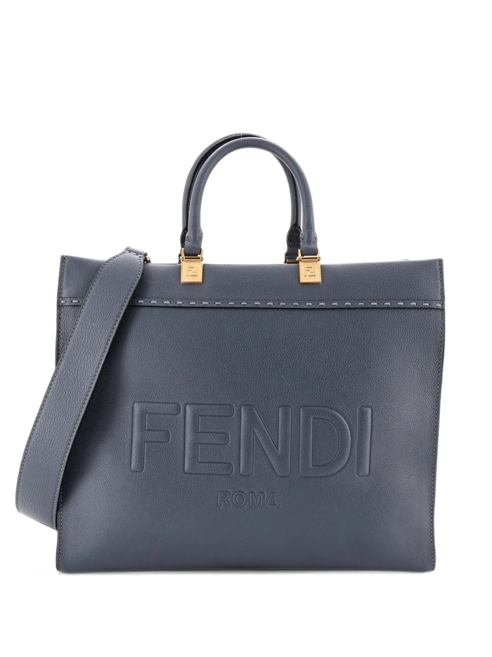 Fendi Pre-Owned Sunshine Shopper Leather Medium tote bag - Blau