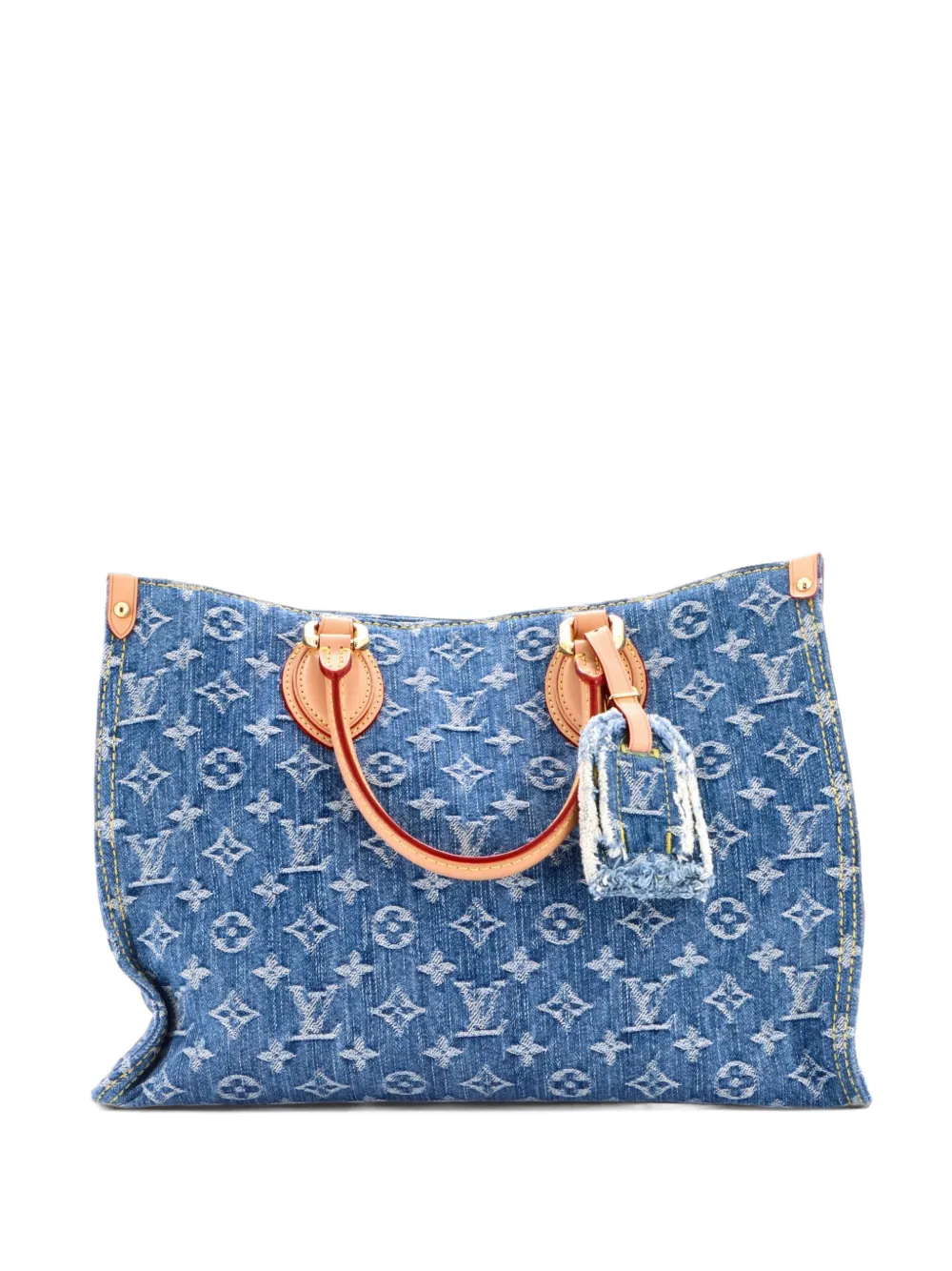 Louis Vuitton Pre-Owned OnTheGo Monogram Denim MM tote bag - Blue