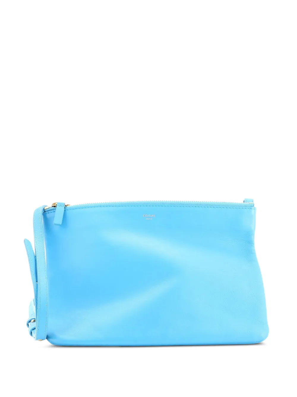 Celine Pre-Owned Trio Leather Large crossbody bag - Blu
