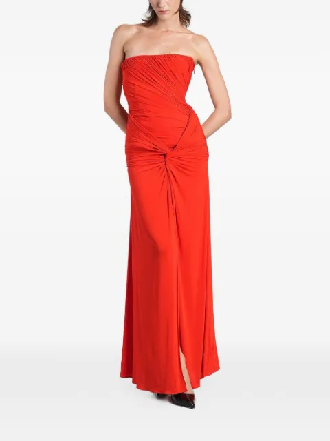 Alex Perry Gerafftes Maxikleid mit Twist-Detail