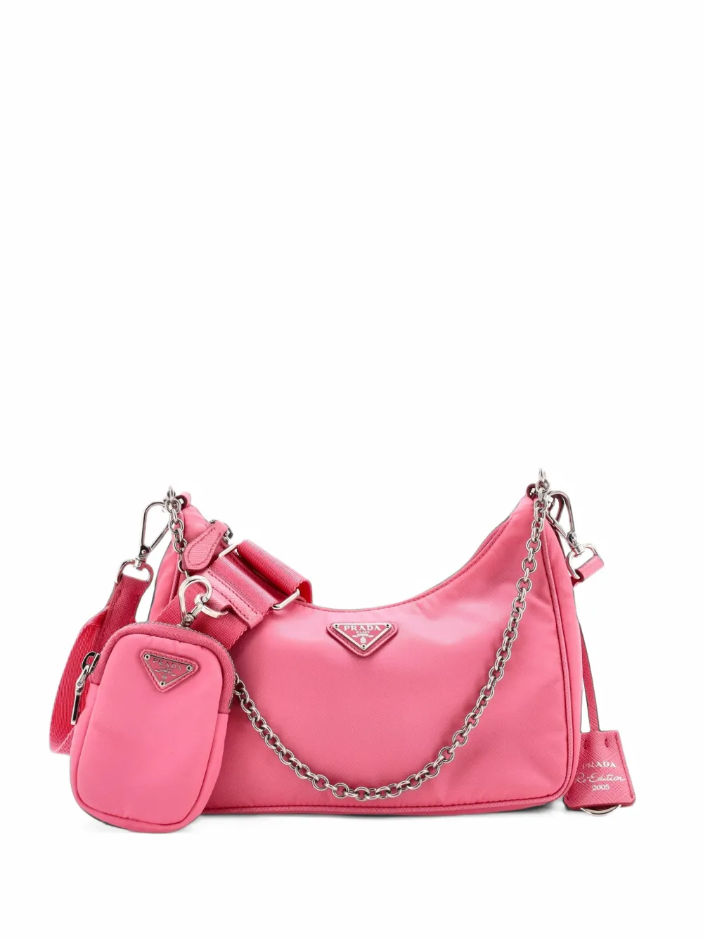 Prada Pre-Owned Re-Edition 2005 Shoulder Bag Tessuto Small crossbody bag - Rosa