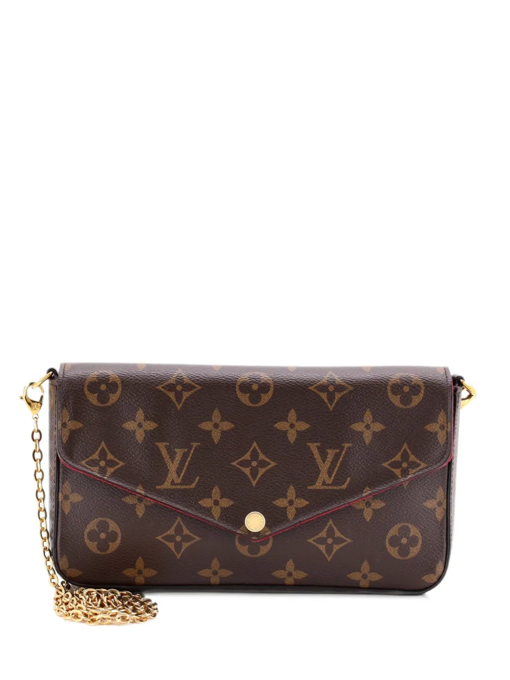 Louis Vuitton Pre-Owned Felicie Pochette Monogram Canvas crossbody bag - Marrone