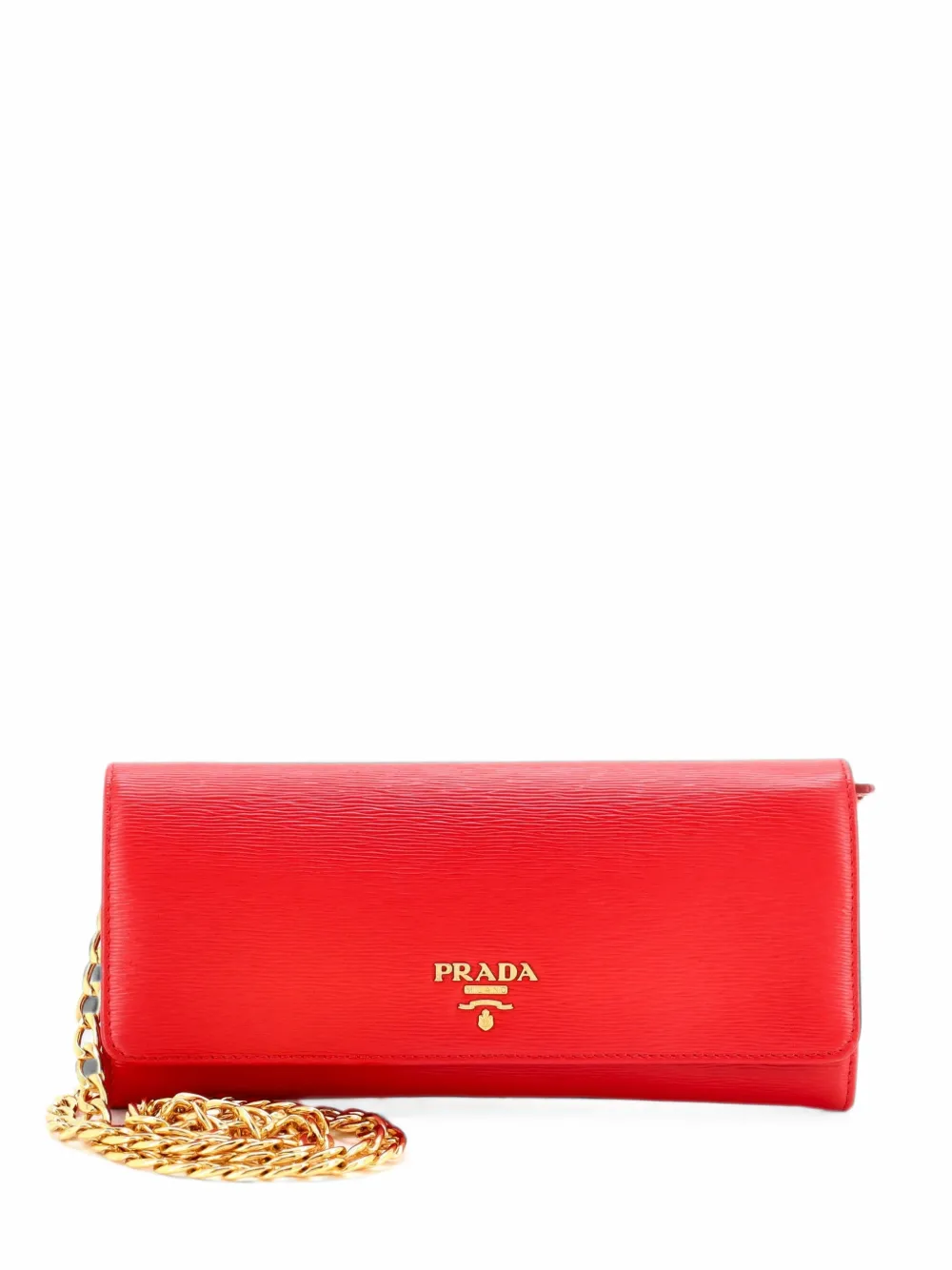 Prada Pre-Owned Wallet on Chain Vitello Move Long crossbody bag - Rosso