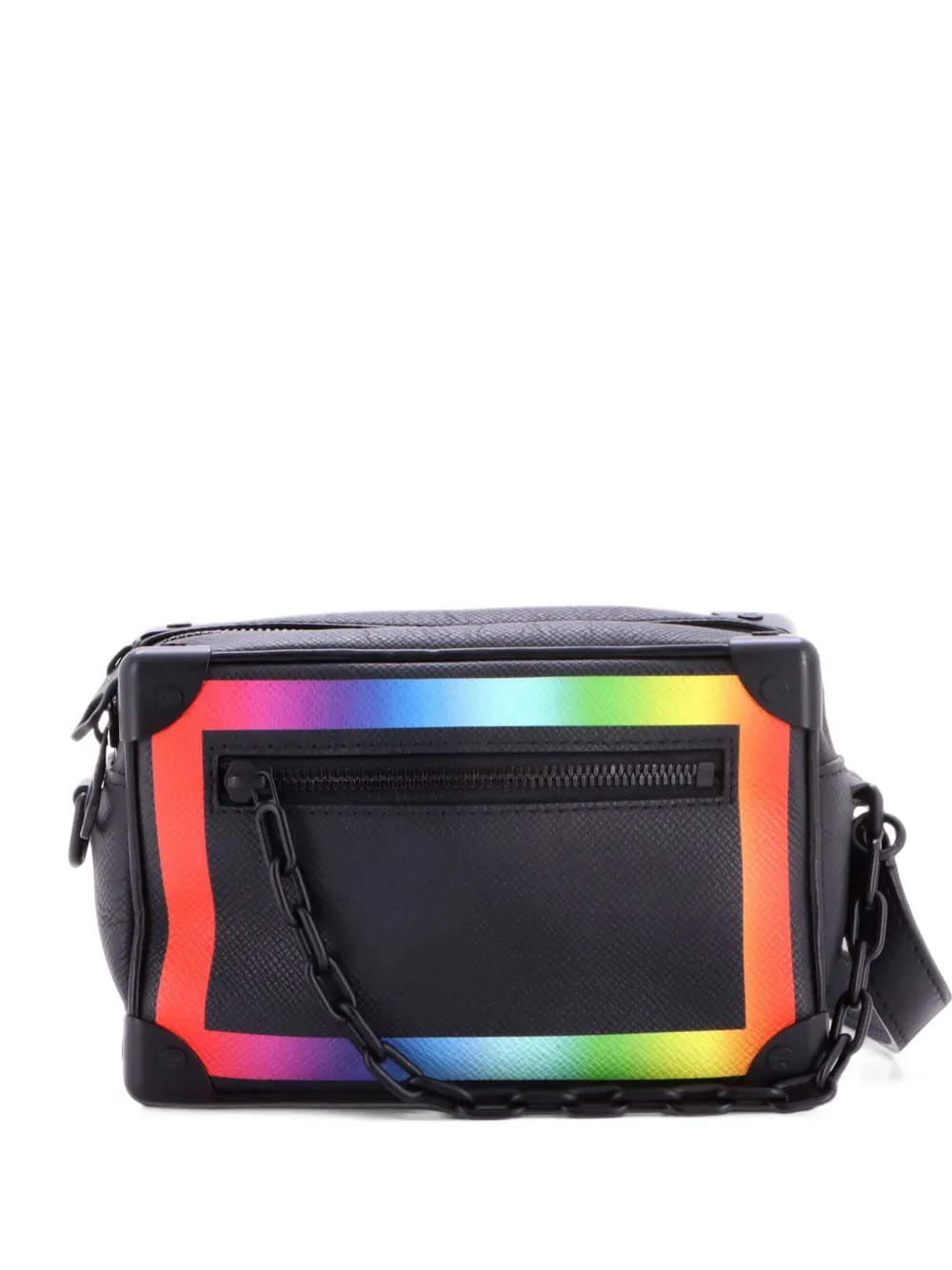 Louis Vuitton Pre-Owned Soft Trunk Bag Rainbow Taiga Leather Mini shoulder bag - Nero