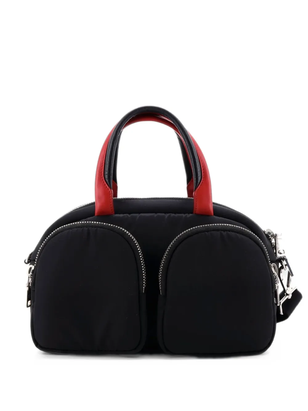 Prada Pre-Owned Cargo Bowler Handtasche aus Nylon - Schwarz