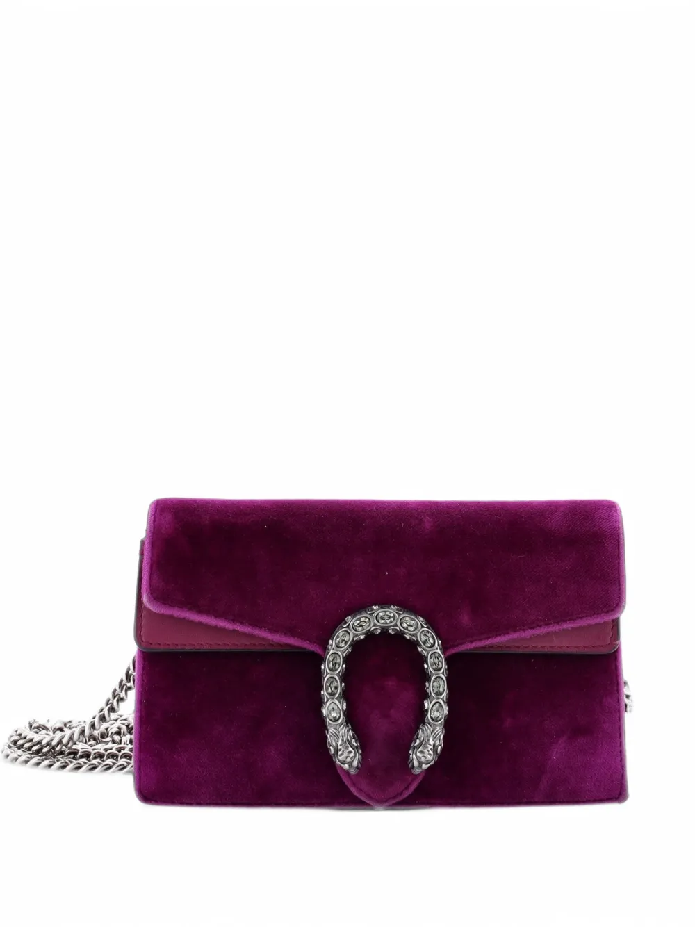 Gucci Pre-Owned Dionysus Bag Velvet Super Mini crossbody bag - Violett