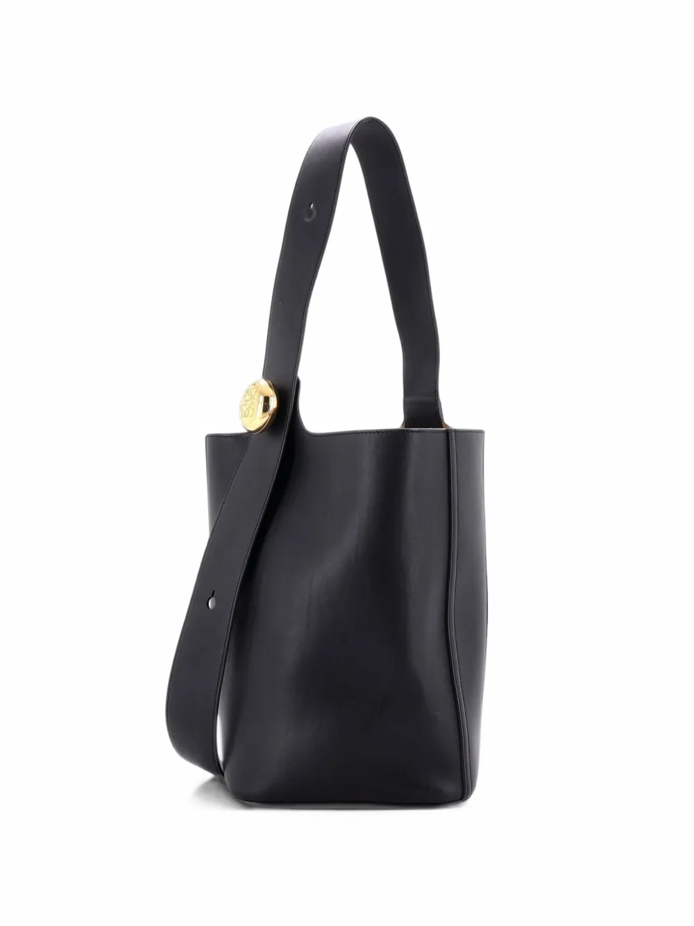 Loewe Pre-Owned Pebble Leather Medium bucket bag - Schwarz