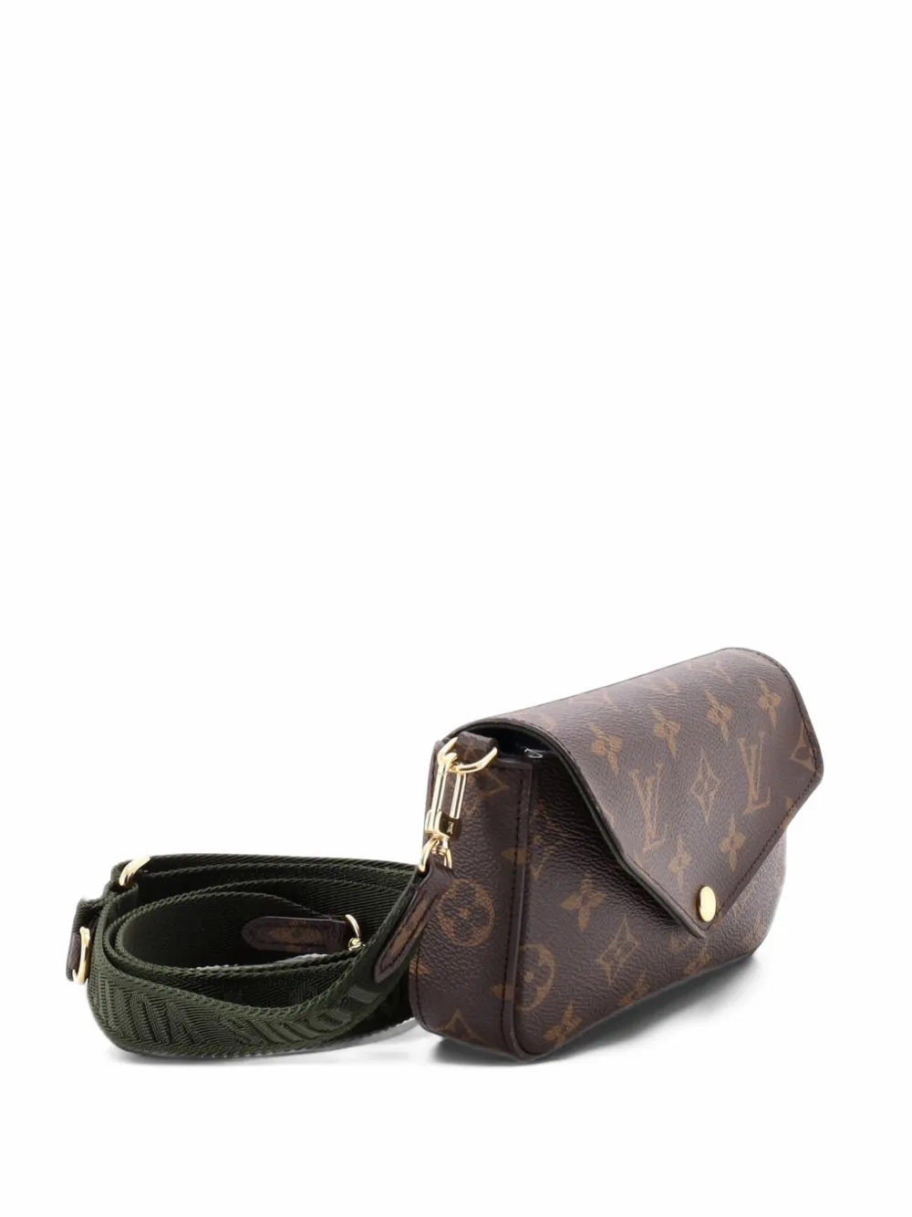 Louis Vuitton Pre-Owned Felicie Strap & Go Handbag Monogram Canvas crossbody bag - Brown