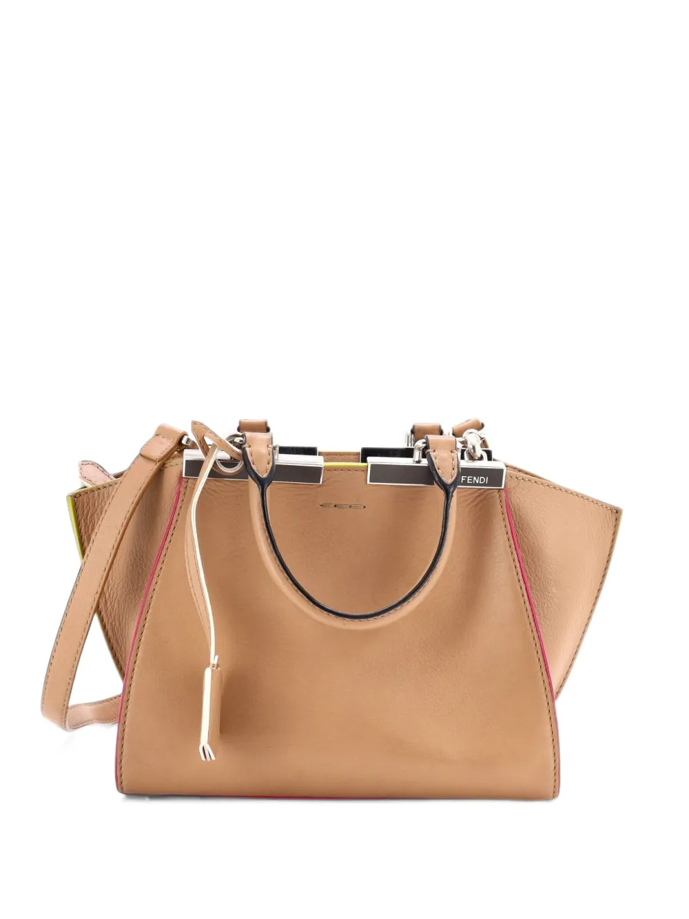 Fendi Pre-Owned 3Jours Bag Leather Mini crossbody bag - Nude