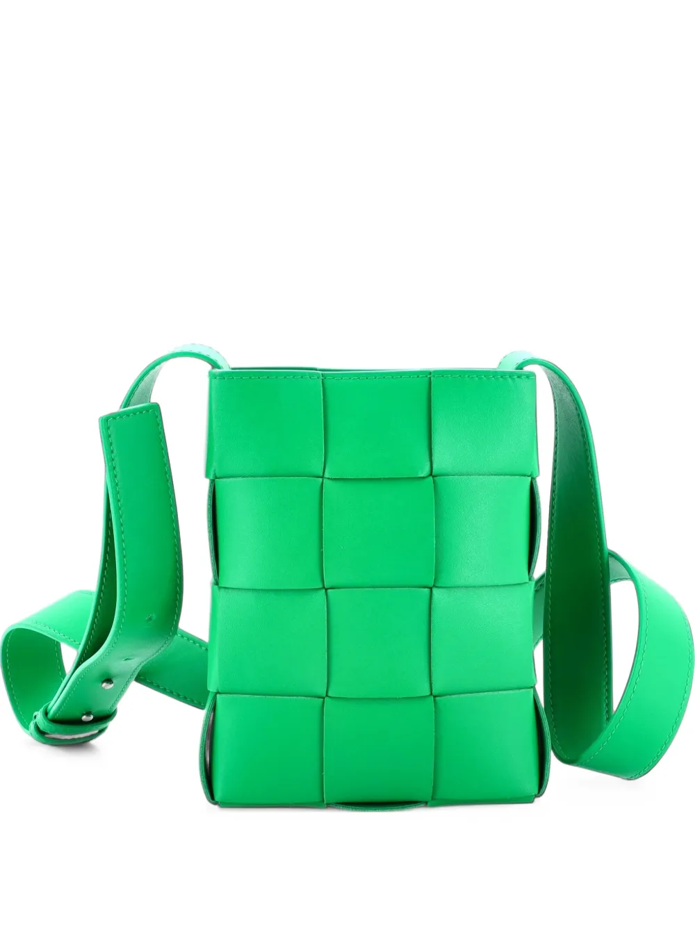 Bottega Veneta Pre-Owned Cassette Handyhülle mit Maxi Intrecciato-Muster - Grün